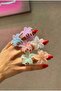 3 Pieces Colorful 3.5cm Lotus Flower Latch Clasp - 3