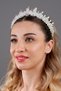 Clara Elegant Crystal Rhinestone Bridal Crown Wedding Henna Engagement Marriage Evening Dress Princess Hair Accessory - 3