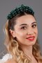 Julia Elegant Leaf Crystal Bridal Crown Wedding Engagement Henna Princess Evening Dress Hair Accessory - 3