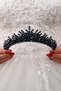 Margo Crystal Stone Bridal Crown Princess Crown Wedding and Henna Hair Accessory Wedding Crown - 4