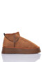 Women's Short Boots – Casual Winter Comfortable Boots with Fur and Suede Look - 5