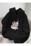 Hooded Sweatshirt 3 Thread Tom and Jerry Visual Comfortable and Stylish Design Unisex Women Men New Season