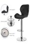 Metrix Curvy Single Diamond Style Adjustable Large Bar stool Bar chair Black - 6