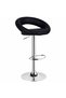 Comfi Spacious Round Soft Cushion Adjustable Height Swivel Bar stool Bar chair kitchen chair Black