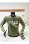 Our Long-Sleeved T-Shirt Model Is Made of 100% Cotton with a Skeleton Fish Figure. - 2