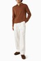 Merino Wool Men's Polo Shirt, Long Sleeve, Minimalist and Luxurious Design - 2