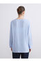 Lcw Grace Blue Tie-Detail Collar Striped Blouse - 5