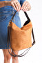 Women's Suede Soft Shoulder Handle Crossbody Bag - 3