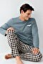 Father and Son Pastel Green Pajama Set Combination, Men's and Children's Pajamas Sold Separately - 6