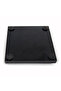 Pr4262 Luxury Office Desktop Note Holder with Chrome Detailing Wooden-Leather Base - 4