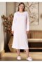 Women's Special Design Pink Plus Size Nightgown - 2