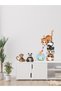 Cute Muzur Cats and Aquarium, Children's Room, Glass, Wall Sticker, 50 X 70cm - 3