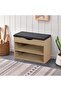Shoe Storage Rack with Seating & Storage – Yellow Bench for Entryway & Bedroom - 3