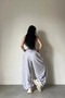 Summer Hijab Extra Loose Super High Waist Gray Black Baggy Oversized Large Size Elastic Cuffs - 5