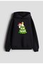 Santa Claus Christmas Merry Christmas Printed Women Men Children Black Hooded Sweatshirt Hoodie