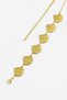 Women's Gold Mussel and Starfish Detailed Body & Waist & Dress & Pants Chain Belt 2 Pieces