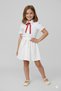 Girl's Ruffled Skirt White Shirt Set October 29 April 23 Performance Outfit School Activity Combination - 4
