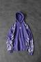 Men's Purple War Special Washed Oversize Hooded Sweatshirt - 3