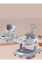 Foldable Multi-Functional Baby Walker – With Flexible Wheels, Adjustable Height, and Padded High - 2