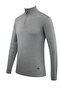 Men's Zippered Half-Fisherman Gray Sweater Knitwear Solid Color Classic Fit - 5242B - 4