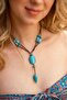 Bohemian Turquoise Y Necklace - 2