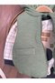 Inflatable Vest Hooded Zippered Plaid Sweatshirt Lycra Jeans 3-Piece Baby Boy Set - 4