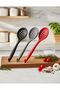 Prochef Colorful Hard Silicone Colander with Ergonomic Handle Perforated Ladle Heat Resistant 1 Piece - 3