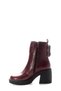 Burgundy Fur Inside Genuine Leather Zipper Thermo Sole Heeled Women's Boots Tg0921711261065111 - 3