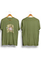 Trust Timing Printed/ Unisex Khaki Green Color T-Shirt / 95% Cotton Premium Quality / Regular Fit - 2