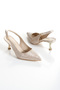 Lucent Gold High Heel Shoes & Bag Set - 5