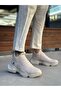 Cream Laceless Comfortable High Sole Style Sports Half Ankle Men's Boots Tge230551 - 3