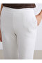 Two Mt Shop Quality Lcw Vision Beige Interlock Plain Standard & Regular Women's Sweatpants - 3