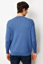 Men's Crew Neck Hair Braided Sweater Indigo - 3
