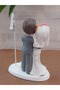 Tabletop Note Holder with Bride and Groom Figures, Decorative Note Holder, Bride and Groom Card Holder - 2