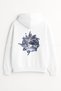 Unisex No Bad Vibes Printed Fleece Oversized Autumn/Winter Hooded Kangaroo Pocket Hoodie Sweatshirt