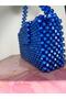 Blue Shiny Large Size Women's Handbag - 2