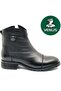 Marsel Genuine Leather Flat Non-Slip Sole Orthopedic Women's Boots Black