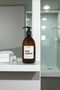 Bathroom Organizer Set with Wooden Stand, White Label Conditioner Bottle - 8