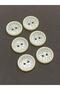 Coat Cardigan Button / Segmented Model Large Size / Set of 6 / 3.5 cm / White
