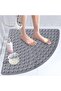 Corner Bathroom Shower Mat Non-Slip Bathtub and Shower Cabin Mats with Drainage Holes 54X54 Cma-163