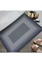 Non-Slip Based Water Absorbent Mat for Ablution, Bathroom and Kitchen 58X38Cm Black Gray Color Without Text