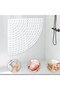 Corner Bathroom Shower Mat and Shower Cabin Mats with Drainage Holes 54X54 cm A-163 - 3