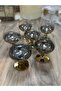 Esterhomedecor 6-Piece Coffee Side Glass 250ml Gold - 8