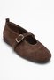 Women's Single Strap Ballet Flats Real Leather Rg 8033 Bitter - 3