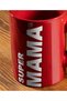 Cană roșie Super Mama - 8
