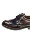 Burgundy Genuine Leather Oxford Men's Shoes - 6
