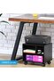 Printer Stand with 3 Storage Compartments – Desktop Paper Organizer for Office & Home - 3