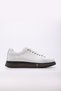 White Genuine Leather Black Eva Sole Lace-Up Men's Casual Shoes Tg09154131241411 - 4