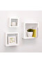 3-Piece Wall-Mounted Shelf – White 10×8×5×5 inch for Books & Accessories - 4