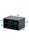 Printer Stand with 3 Storage – Black Desktop Paper Organizer for Office & Home - 5